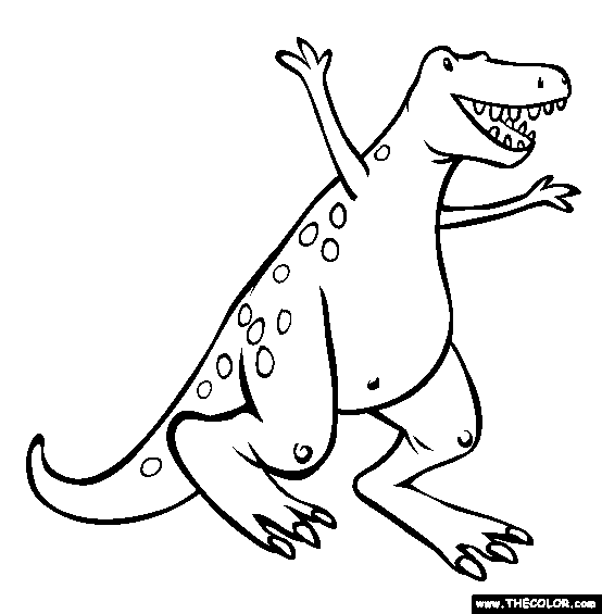 Tyrannosaurus Rex Coloring Page